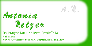 antonia melzer business card
